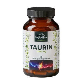 Taurine - 1000 mg par dose journalière (2 gélules) - 120 gélules - par Unimedica