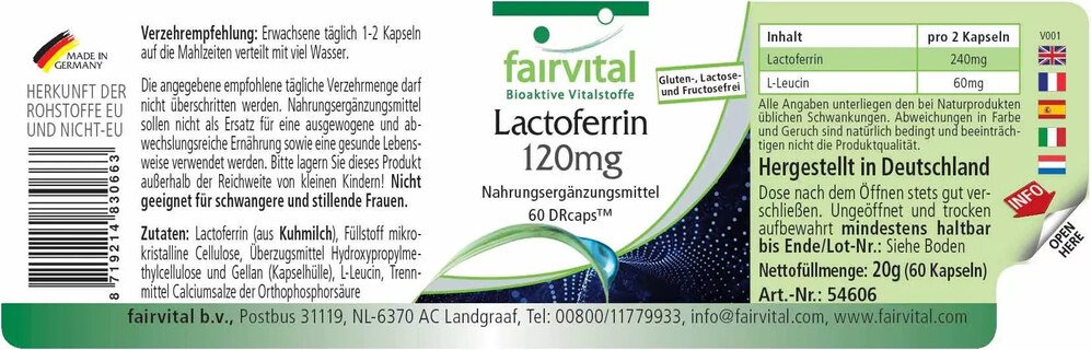 Lactoferrin 120 mg - 60 DRcaps™