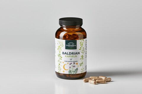 Baldrian - 180 Kapseln -  500 mg pro Tagesdosis - von Unimedica