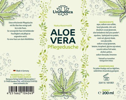 Aloe Vera Duschgel - 200 ml - von Unimedica