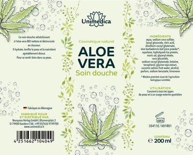 Soin douche à l'aloe vera - 200 ml - par Unimedica