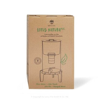 Glas-Wasserspender mit Filter NATURA PLUS® 4 Liter