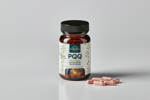 PQQ (MGCPQQ) Pyrrolochinolinchinon - 20 mg pro Tagesdosis (1 Kapsel) - 60 Kapseln - von Unimedica