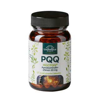 PQQ (MGCPQQ) Pyrrolochinolinchinon - 20 mg pro Tagesdosis (1 Kapsel) - 60 Kapseln - von Unimedica/