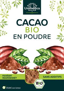 Cacao en poudre BIO - 500 g - par Unimedica
