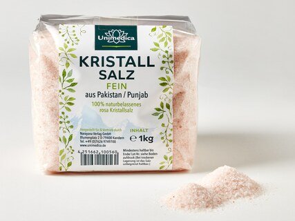 Sparset: Bio schwarzer Pfeffer - ganze Körner - 250 g UND  Kristallsalz (bekannt als Himalaya-Salz) fein - 1 kg - von Unimedica
