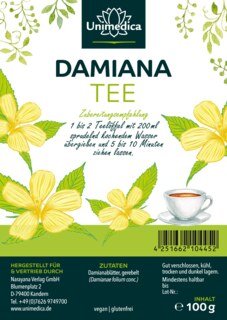 Damiana Tee - 100 g - Turnera diffusa - loser Kräutertee - von Unimedica