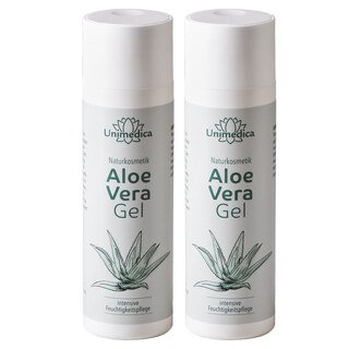 2er-Sparset: Aloe Vera Gel - Naturkosmetik - 2 x 200ml - von Unimedica/