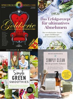 4er-Set - Unimedica Bücher - Simply Clean für ein gesundes Zuhause / Das Erfolgsrezept für ultimatives / Simple Green Smoothies / Spektrum: Goldserie/Narayana Verlag