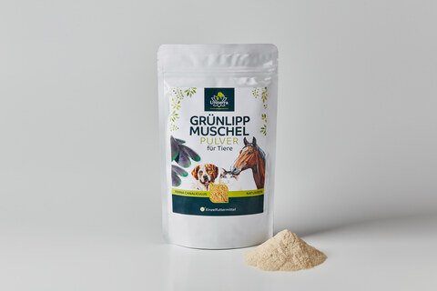 Green-lipped mussel powder for animals - Perna Canaliculus  all-natural - 250 g  single food supplement - from Uniterra