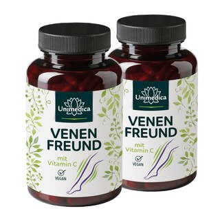 2er-Sparset: Venenfreund - mit Vitamin C - 2 x 120 Kapseln - von Unimedica