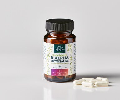 2er-Sparset: R-Alpha-Liponsäure Sodium - Bio Enhanced®  - 240 mg pro Tagesdosis (2 Kapseln) - 2 x 60 Kapseln - von Unimedica