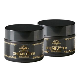 2er-Sparset: Bio Sheabutter - unraffiniert - 2 x 50 ml - von Unimedica