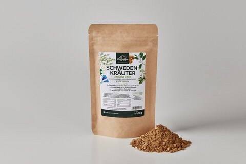 Swedish Bitters Formulation large - Swedish Bitters Herbs - 100 g - with 18 herbs and roots - from Unimedica