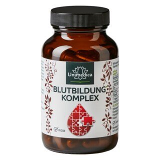 Blood Formation Complex  with iron, acerola, chlorophyll, copper and vitamins - 90 capsules - from Unimedica/