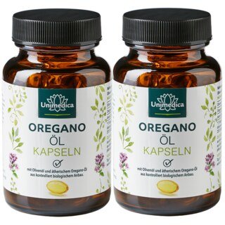2er-Sparset: Oregano Öl - 135 mg - 2 x 60 Softgelkapseln - von Unimedica