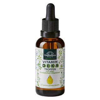 Vitamin DEKA Tropfen - mit allen fettlöslichen Vitaminen in einem starken Kombi-Produkt - 50 ml - von Unimedica/