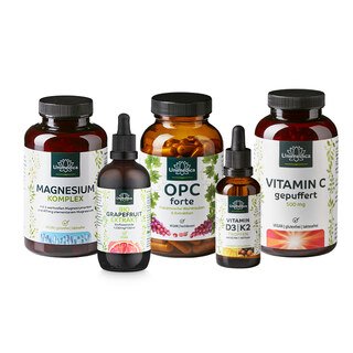 Winterset - mit Vitamin D3/K2, OPC Forte, Vitamin C gepuffert, Magnesium Komplex, Bio Grapefruitkernextrakt von Unimedica/