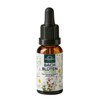 Bachblüten Tropfen - Five Flowers Essenz - alkoholfrei - 20 ml - von Unimedica - MHD 27.01.2025/