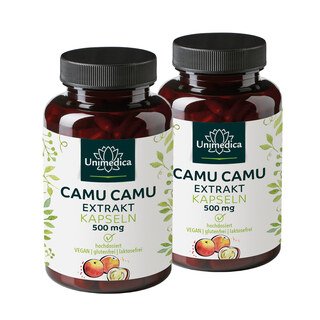 2er-Sparset: Camu Camu - 500 mg hochdosiert - 2 x 120 Kapseln - von Unimedica