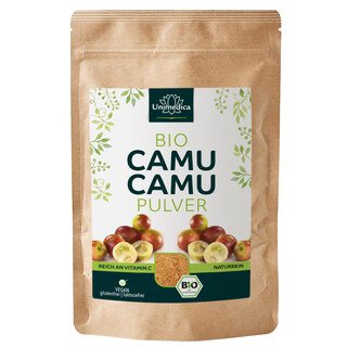 Bio Camu Camu Pulver - 500g - mit natürlichem Vitamin C - von Unimedica - Sonderangebot kurze Haltbarkeit/