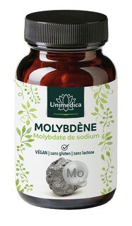 Molybdène  hautement dosé - 200 µg par dose journalière (1 gélule) - 120 gélules - par Unimedica