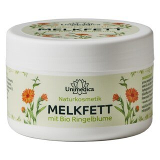 Melkfett mit Bio Ringelblume - natürliche Pflege für stark beanspruchte Haut - 200 ml - von Unimedica/