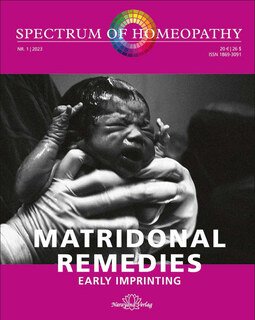 Spectrum of Homeopathy 2023-1 Matridonal Remedies - E-Book/Narayana Verlag