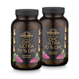 2er-Sparset: OPC Ultra - mit 700 mg reinem OPC  pro Tagesdosis (2 Kapseln) - hochdosiert - 2 x 240 Kapseln - von Unimedica/