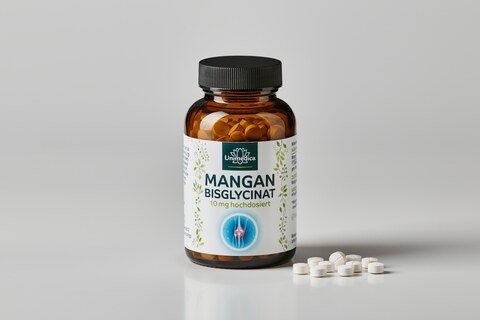 Mangan - 10 mg Mangan Bisglycinat pro Tagesdosis (1 Tablette) - hochdosiert - 365 Tabletten - von Unimedica