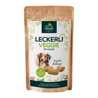 Leckerli Veggie für Hunde - natürliche Hundesnacks mit 100 % Obst und Gemüse - 150 g - Ergänzungsfuttermittel - von Uniterra