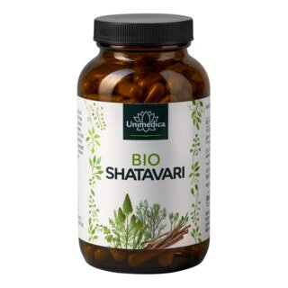 Organic Shatavari - 1500 mg per daily dose (3 capsules) - 180 capsules - from Unimedica/
