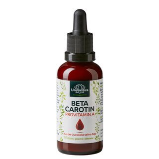 Beta-Carotene Drops  natural provitamin A - from the saline alga Dunaliella salina - high-dose - 50 ml - from Unimedica/
