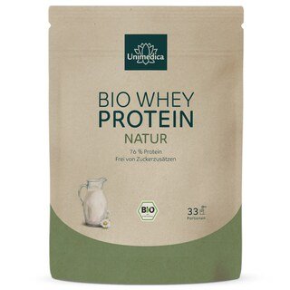 Bio Whey Protein - Natur - 76 % Protein - 1 kg - von Unimedica/