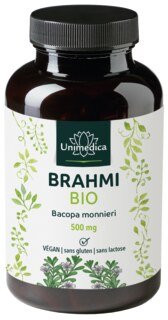 Lot de 2: Brahmi bio - 500 mg - 2 x 150 gélules - par Unimedica