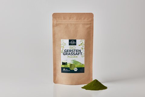 Organic Barley Grass Juice Powder  raw food quality - cold-pressed - all-natural - 100 g - from Unimedica
