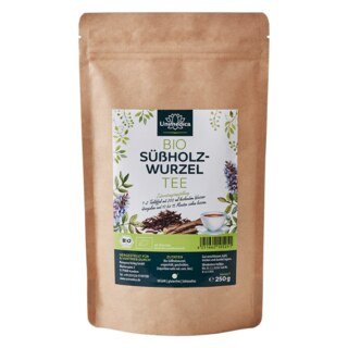 Bio Süßholzwurzel Tee - Liquiritiae radix nat. conc. bio - ungeschält und geschnitten - 250 g - von Unimedica/