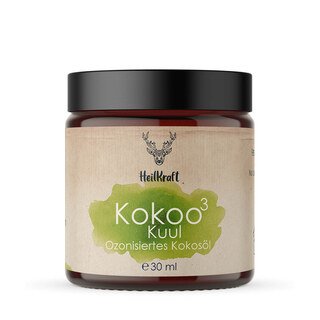 Kosmetisches Mittel - Kokoo³ Kuul - Ozonisiertes Kokosöl + Zitrone-Minze - Heilkraft Lebenskraft Manufaktur - 30 ml/