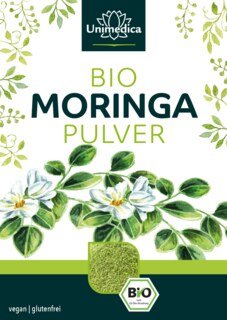 2er-Sparset: Bio Moringa Pulver - 2 x 250 g - aus Ägypten/Indien - Rohkostqualität - von Unimedica