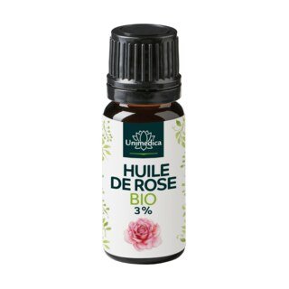 Huile de rose BIO 3 % - Rosa damascena - 5 ml - par Unimedica