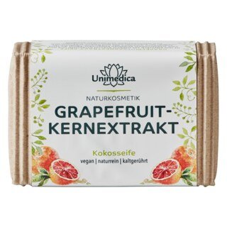 Grapefruitkern Seife - Grapefruitkernextrakt-Kokosseife - naturrein und kaltgerührt - 100 g - von Unimedica/