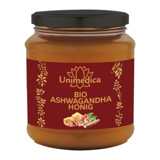 Organic Ashwagandha Honey  spring blossom honey  creamy  from Germany  250 g  from Unimedica