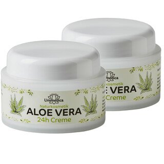 2er-Sparset: Aloe Vera 24h Creme - 2 x 50 ml - von Unimedica/