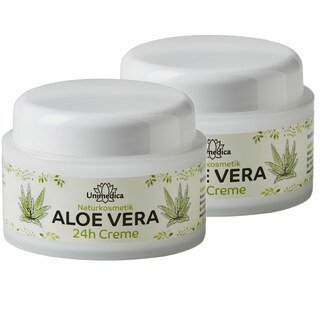 2er-Sparset: Aloe Vera 24h Creme - 2 x 50 ml - von Unimedica