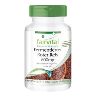 Fermented Red Yeast Rice 600mg - fairvital - 120 capsules/