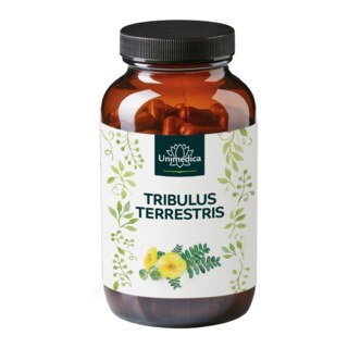 Tribulus Terrestris - avec 90% de saponines - 750 mg d'extrait de Tribulus Terrestris par dose journalière (1 gélule) - 180 gélules - par Unimedica/