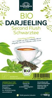2er-Sparset: Darjeeling Tee - Second Flush - Bio - 2 x 100 g - von Unimedica