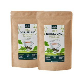 2er-Sparset: Darjeeling Tee - Second Flush - Bio - 2 x 100 g - von Unimedica