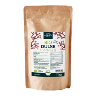 Organic Dulse Flakes  premium quality from France  without traces of mussel  100 g  from Unimedica