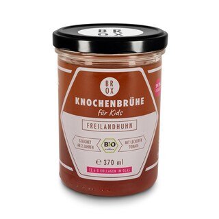 Bio Knochenbrühe für Kids - Freilandhuhn - BROX - 370 ml/